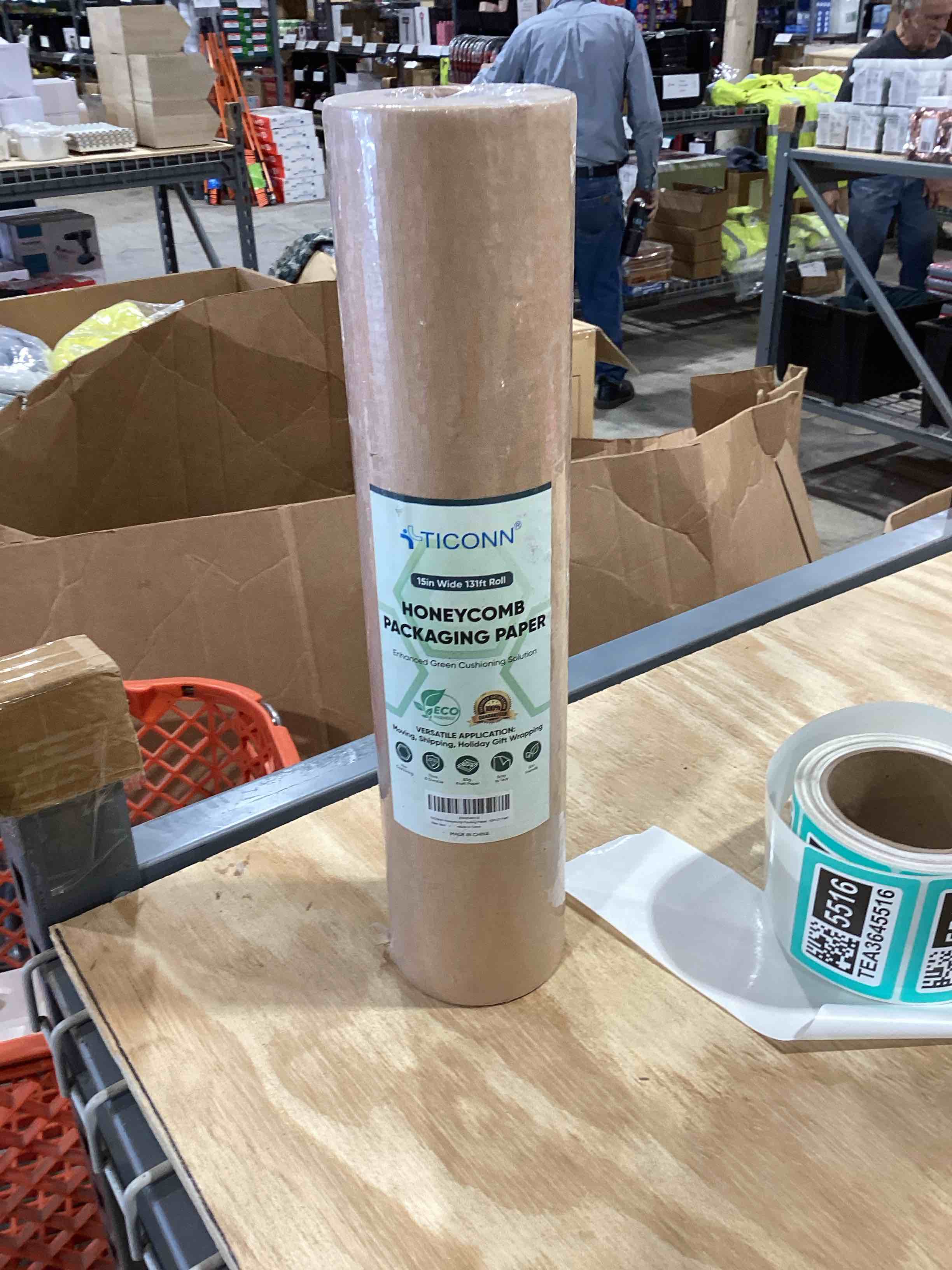Condition photo showing Brand New for ticonn honeycomb packaging paper 15in x 131ft