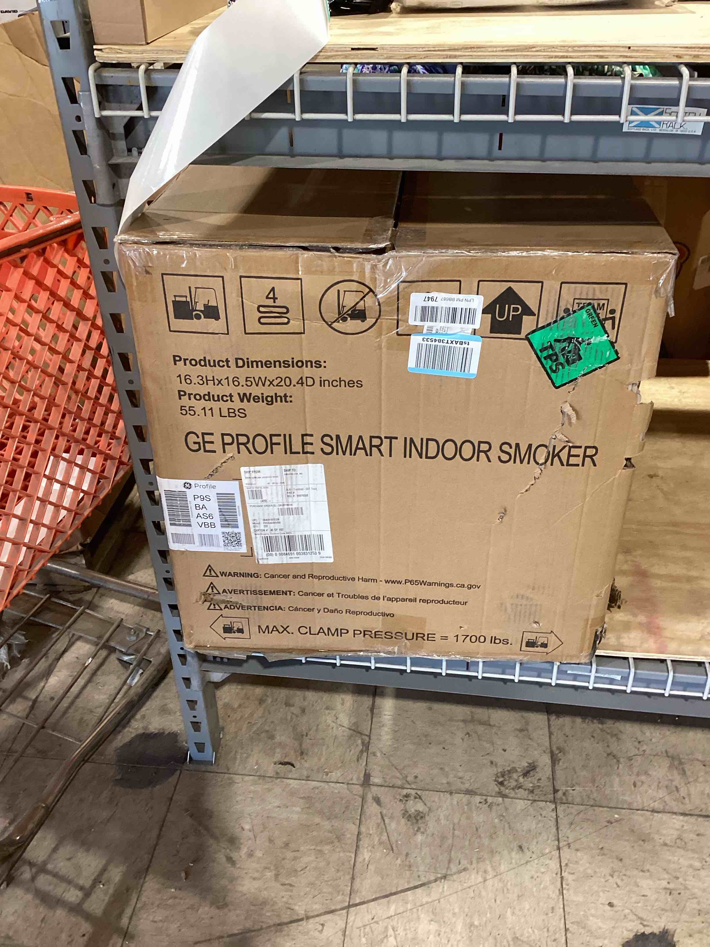 Condition photo showing Brand New for ge profile smart indoor smoker (p9sbaas6vbb)