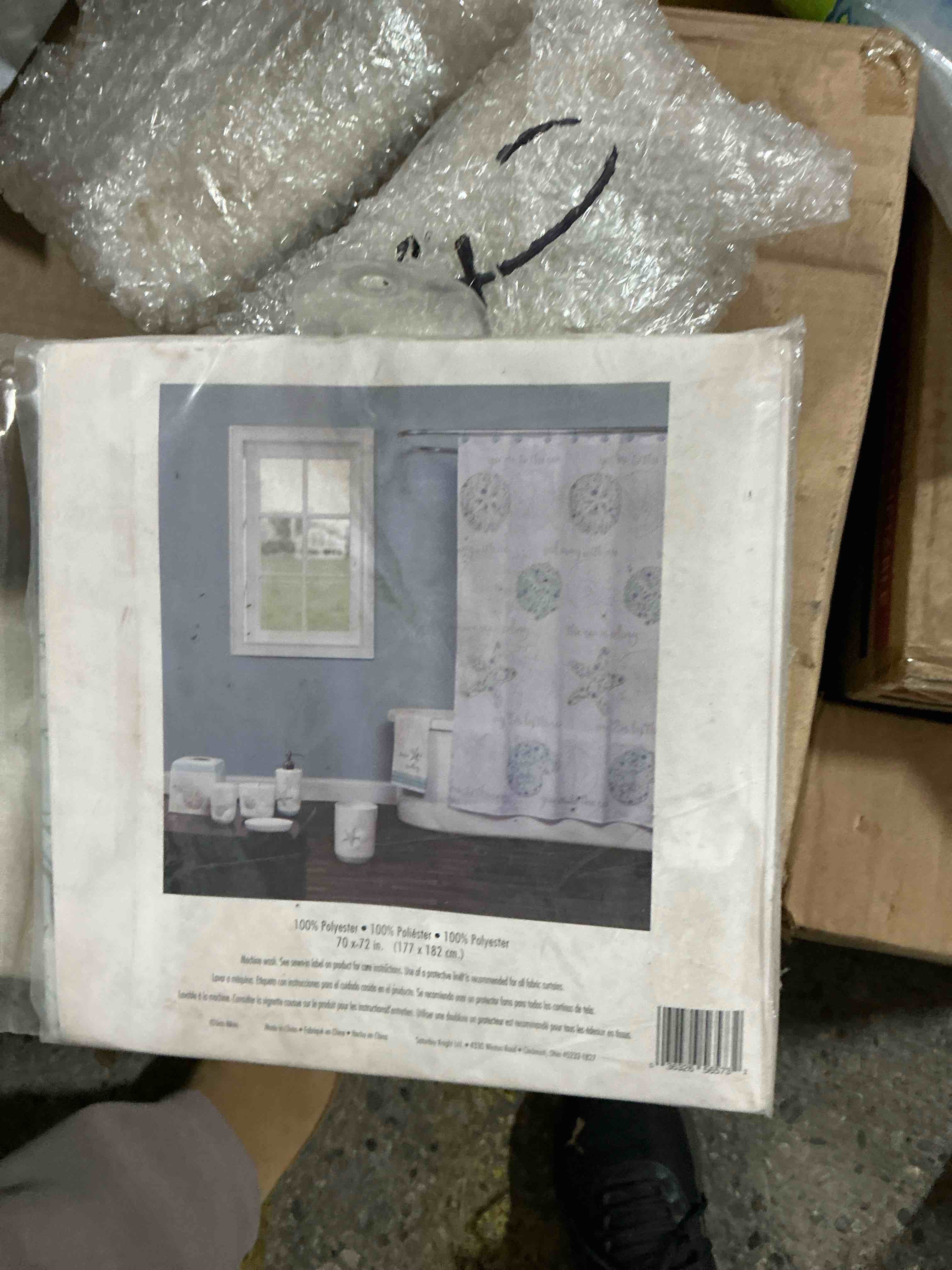 SKL Home by Saturday Knight Ltd. Seaside Blossoms Shower Curtain White