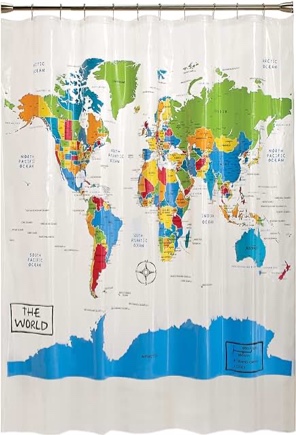 The World Shower Curtain - SKL Home