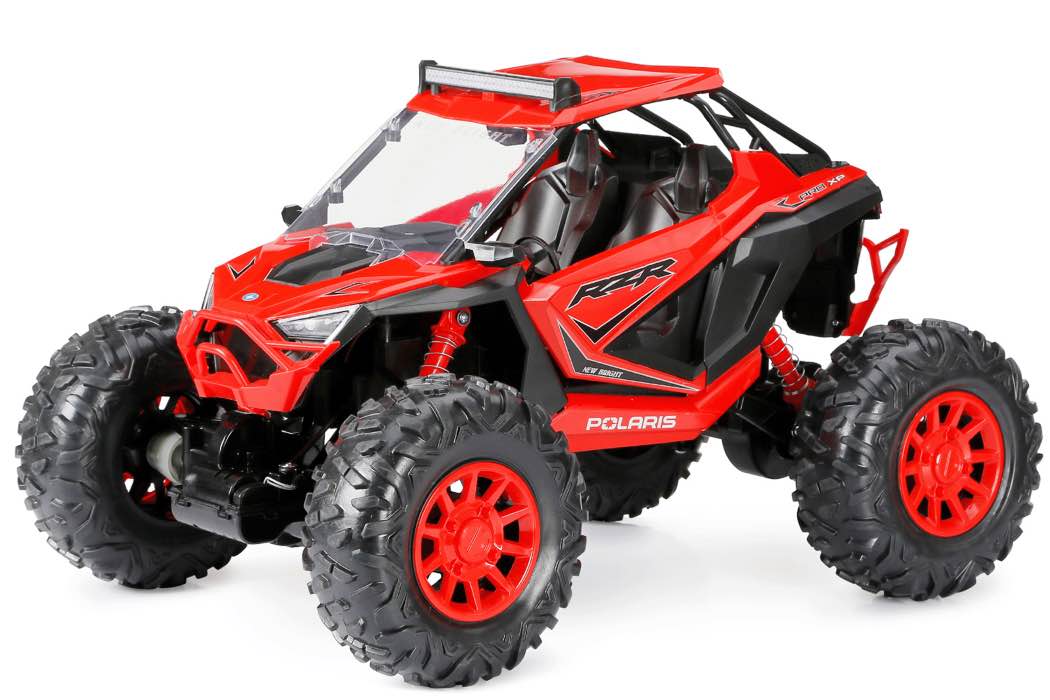 The 1:5 Scale R/C Polaris RZR XP PRO is a detailed design of the most popular off-road ATV. The adventurous Polaris RZR XP Pro takes 2021 to next level with