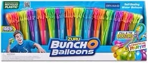 ZURU Bunch O Balloons 465 Rapid-Fill Self-Tying Recyclable Water Balloons (14 Stems)