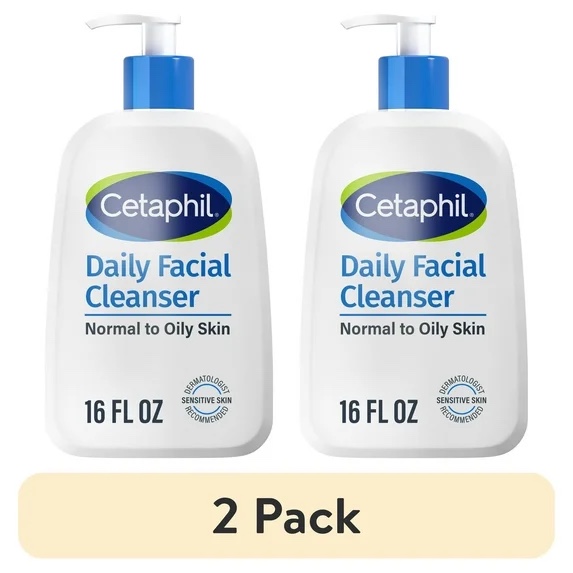 it the Cetaphil Store (2 pack) Cetaphil Daily Facial Cleanser for Sensitive, Combination to Oily Skin, 16