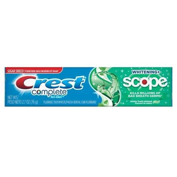 Crest Complete Plus Scope Toothpaste  Minty Fresh  2.7 oz