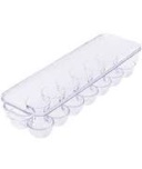 Mainstays Clear Plastic Egg Holder for Refrigerator 