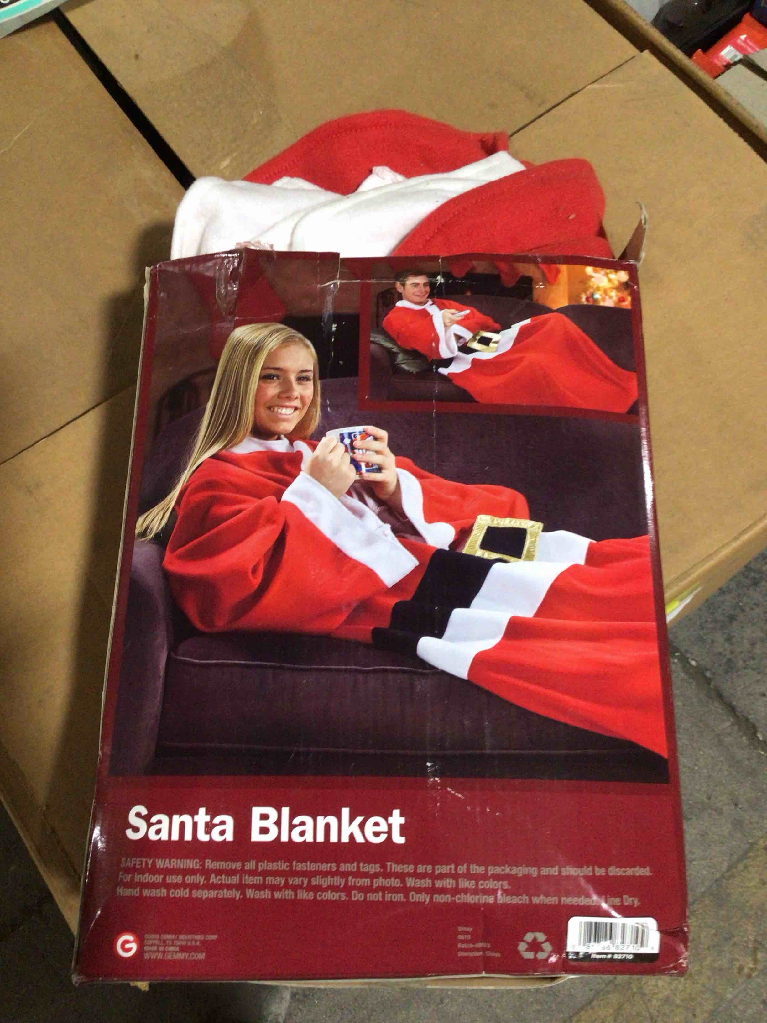 santa blanket with arm holes 1pc