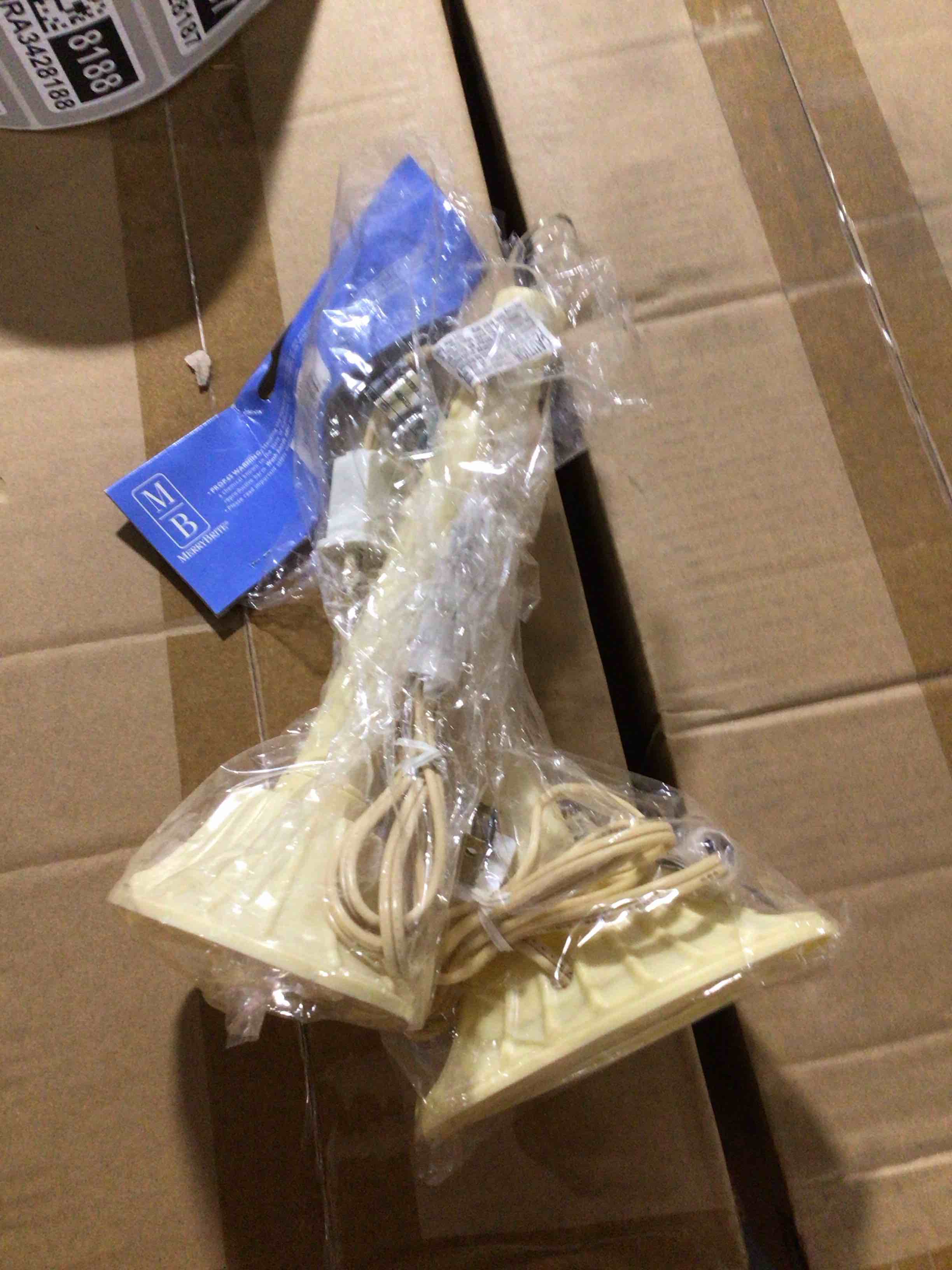 Lot 2 Light Candolier Indoor Use Electric Candle Lamp Vintage Look Plug In