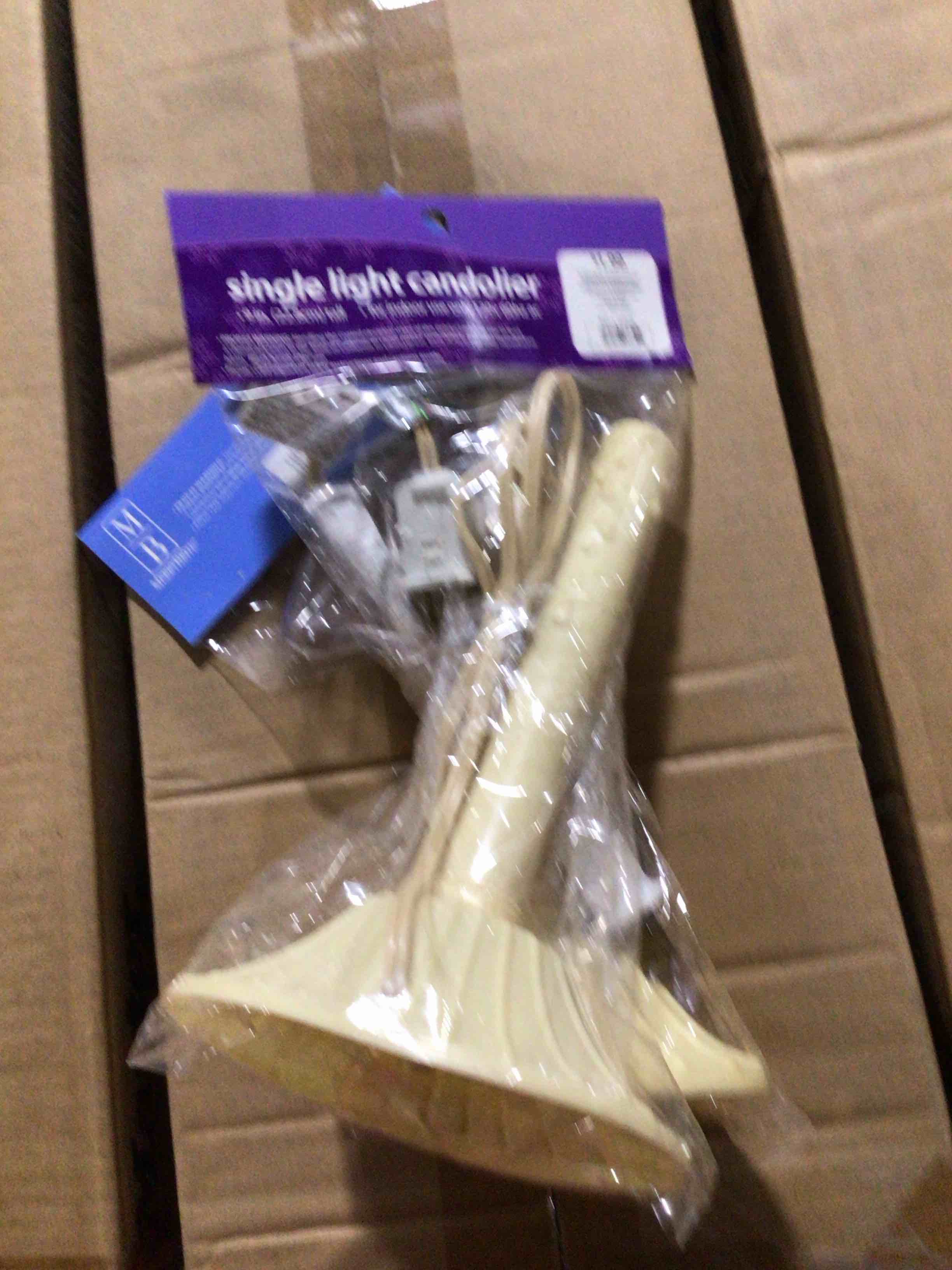 Lot 2 Light Candolier Indoor Use Electric Candle Lamp Vintage Look Plug In