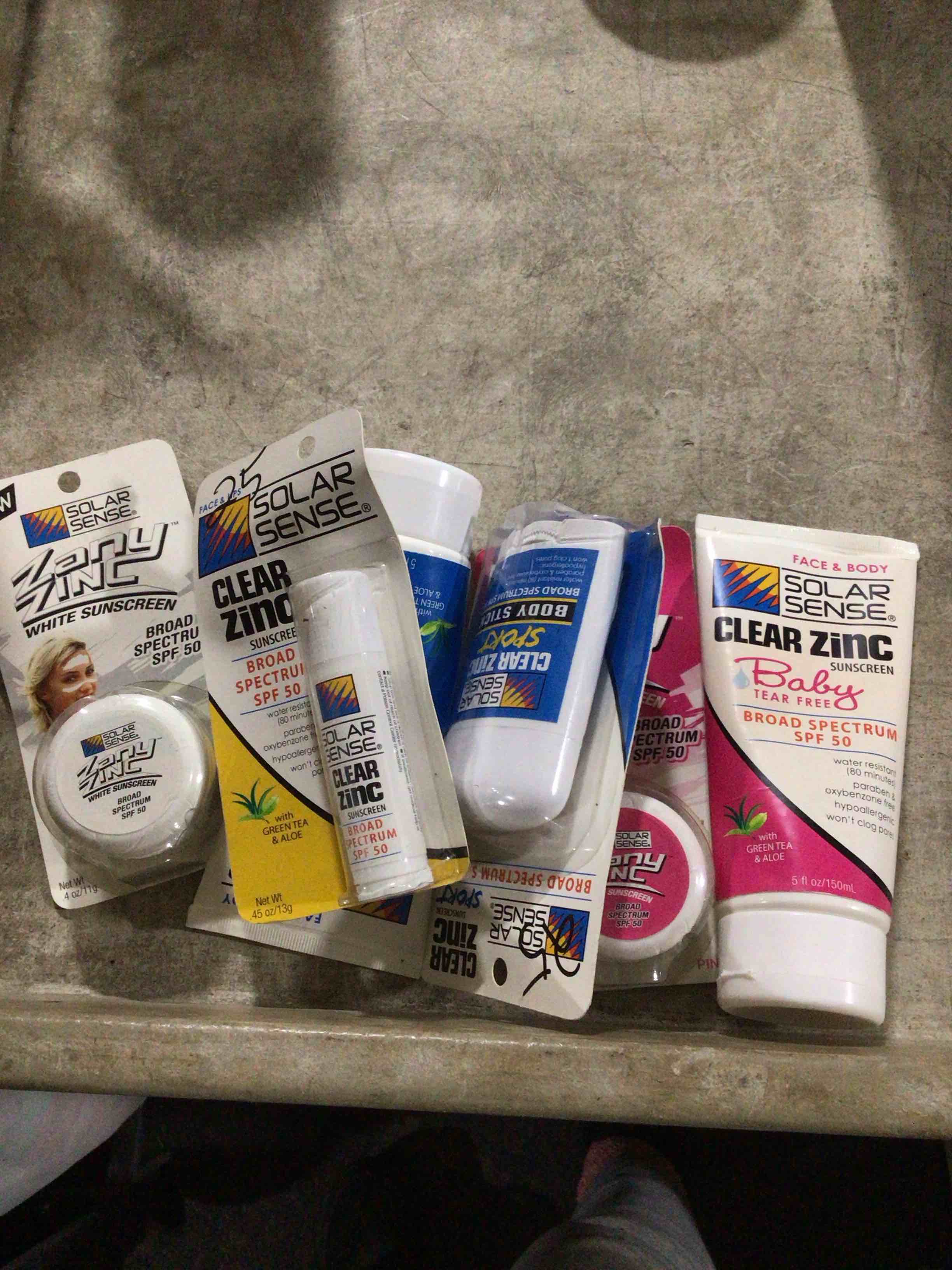 Solar Sense Clear Zinc Face & Body Lotion for Baby, SPF 50 Green Tea & Aloe