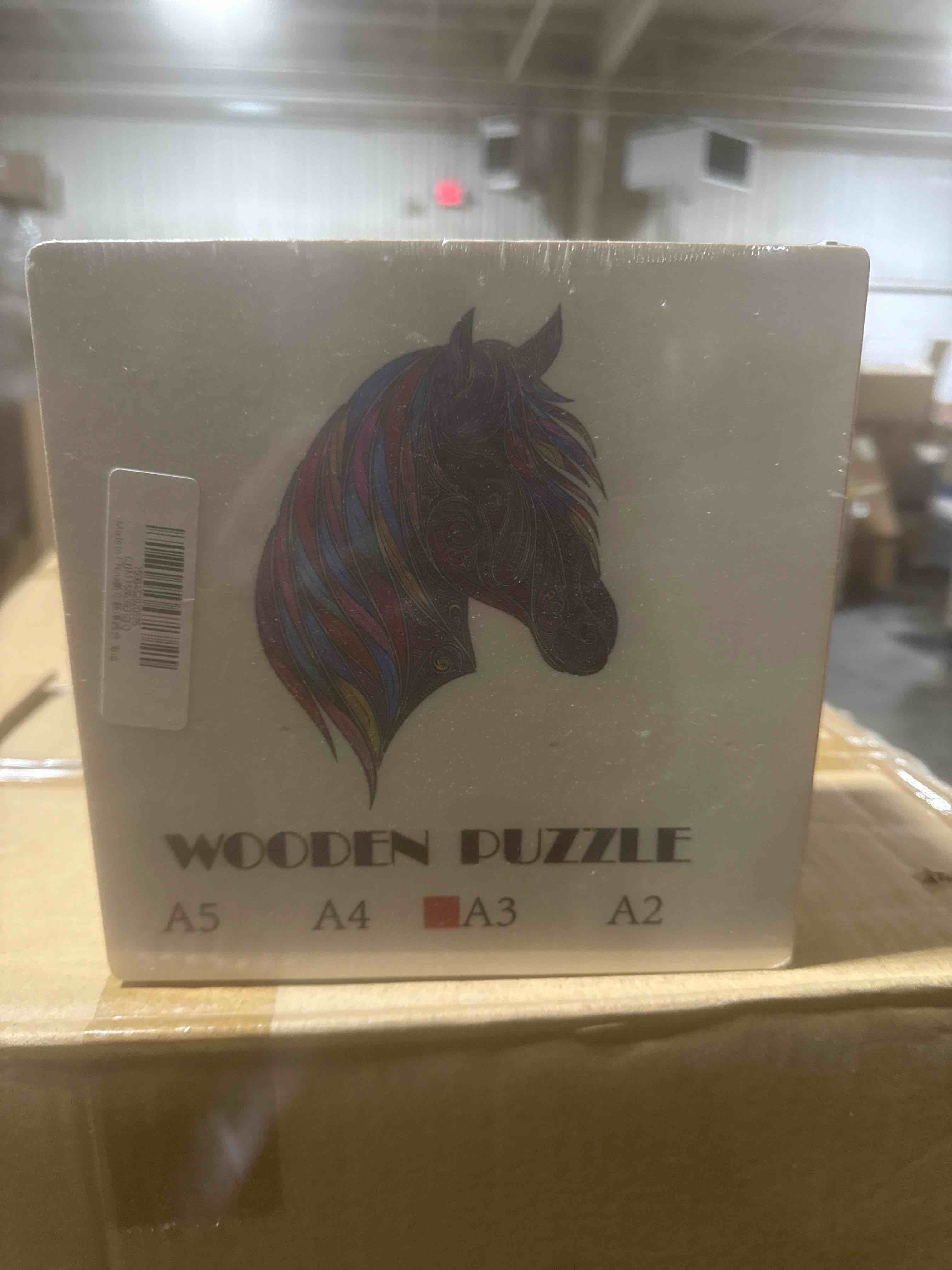 wooden puzzle horse A3 