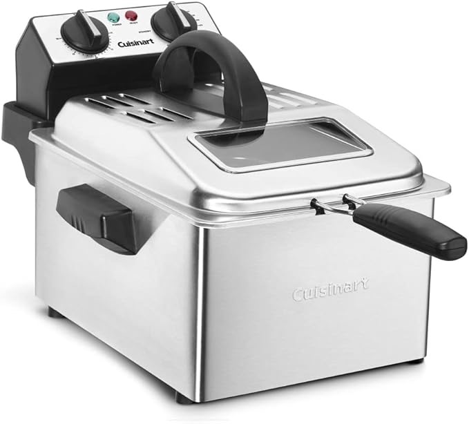 Cuisinart CDF-200 Deep Fryer, 4 quart, Stainless Steel