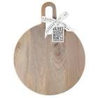 Santa Barbara Design Studio Mango Wood Charcuterie Boards Cheese Board Round Cutting Board, 12" Diam