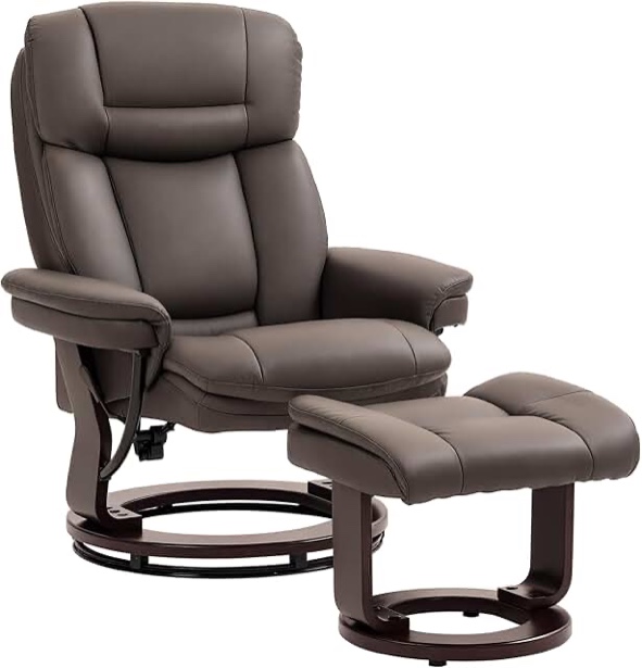 SIMILAR TO STOCK PHOTO COLOR BLACK chair with ottoman