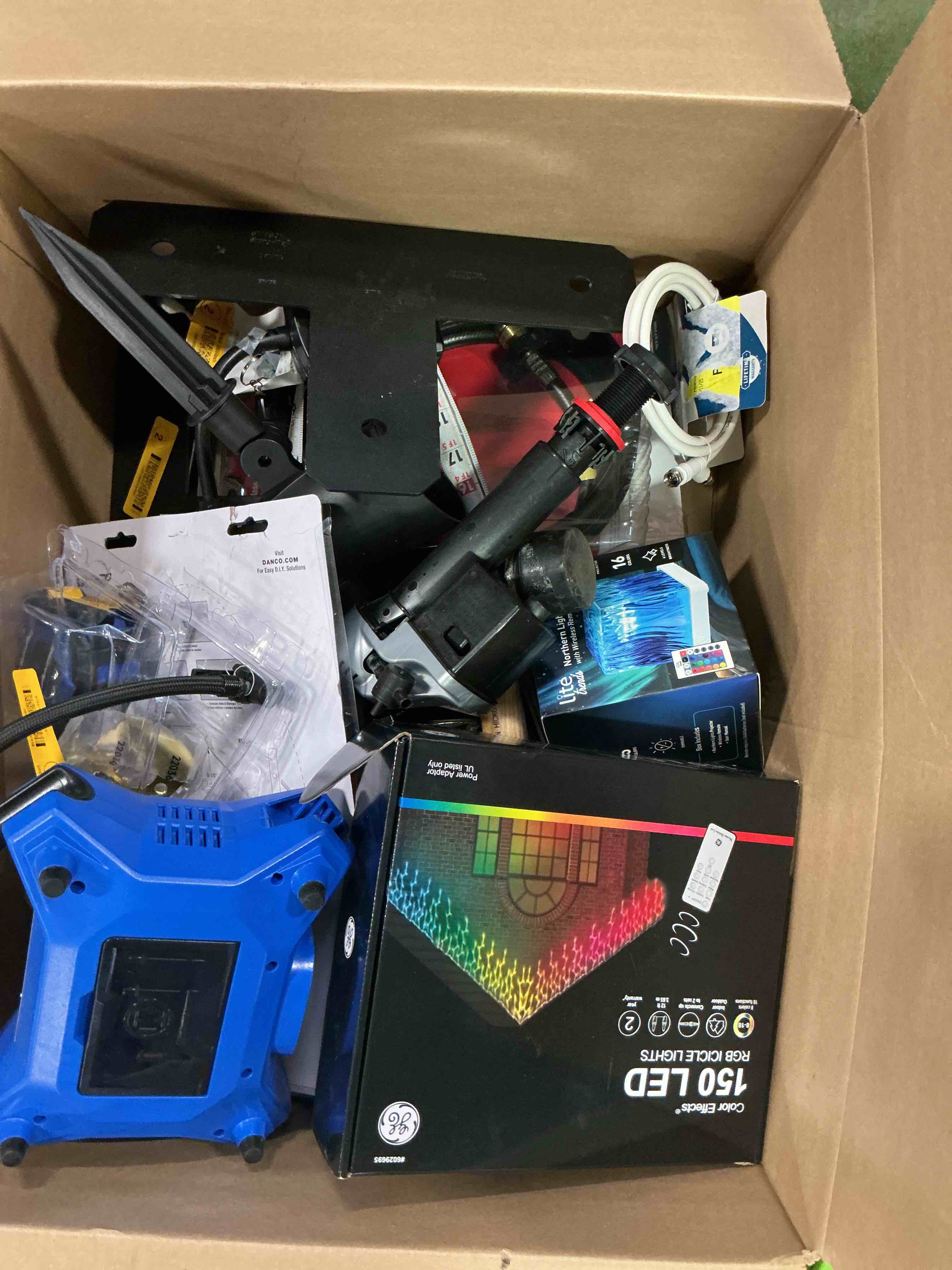 Condition photo showing As Is for Assorted Home Improvement Lot (Small Tools, Screw, Home Accessories, etc.)