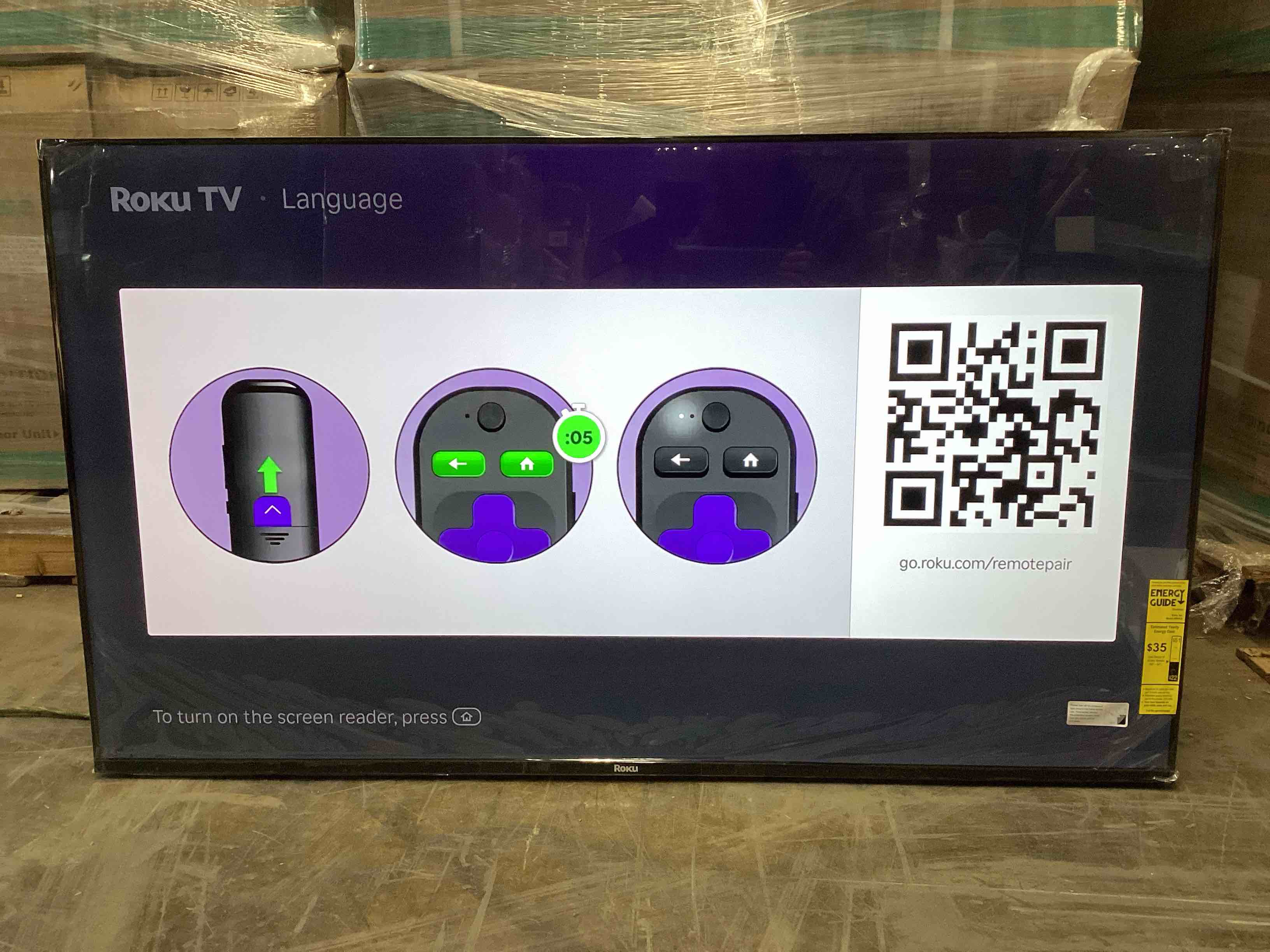 Condition photo showing Good Condition for Roku Smart TV 2025 - 50-Inch Select Series 4K HDR TV with Enhanced Voice Remote 