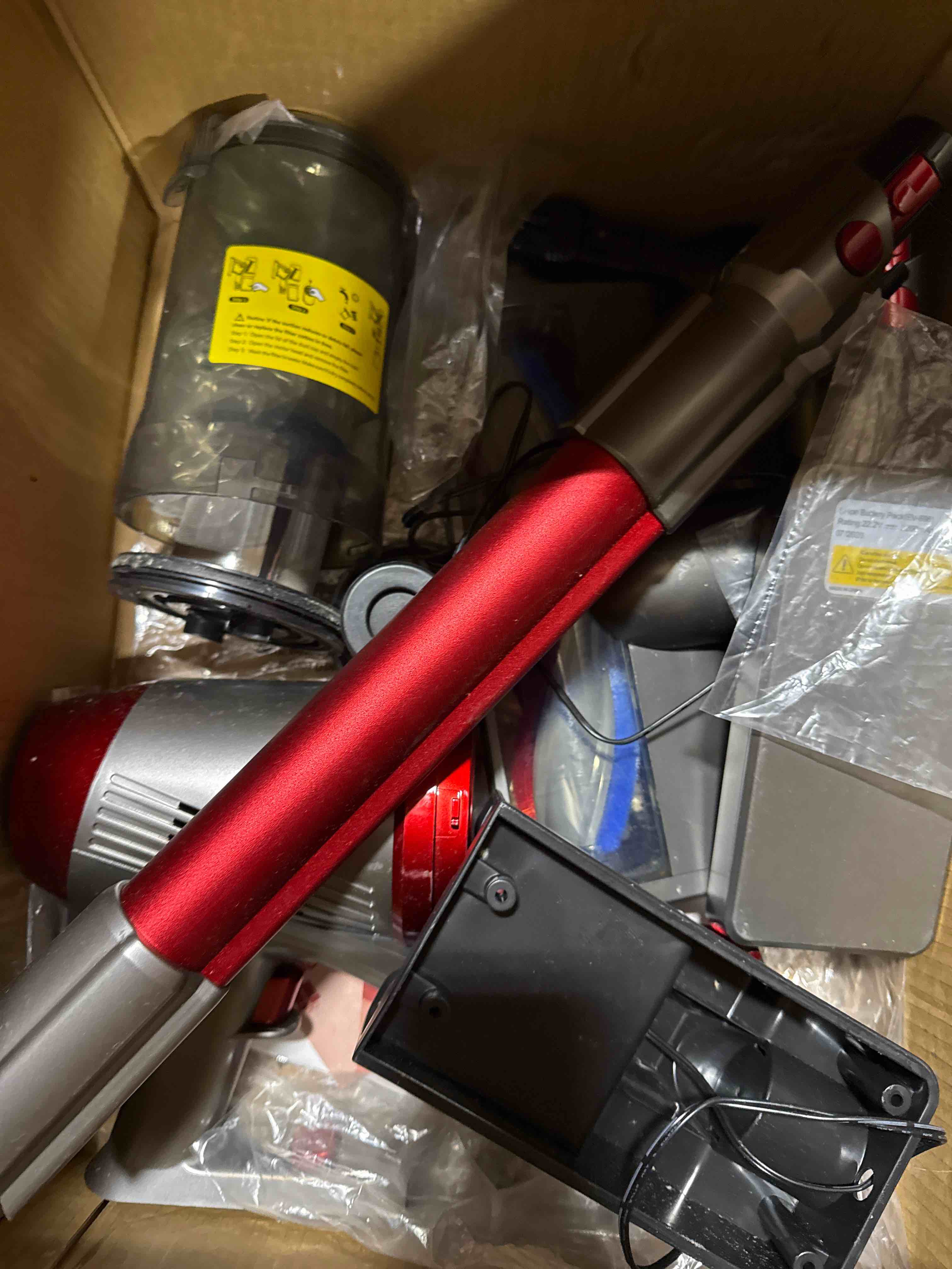 Condition photo showing As Is for onson cordless vacuum cleaner, EV-696