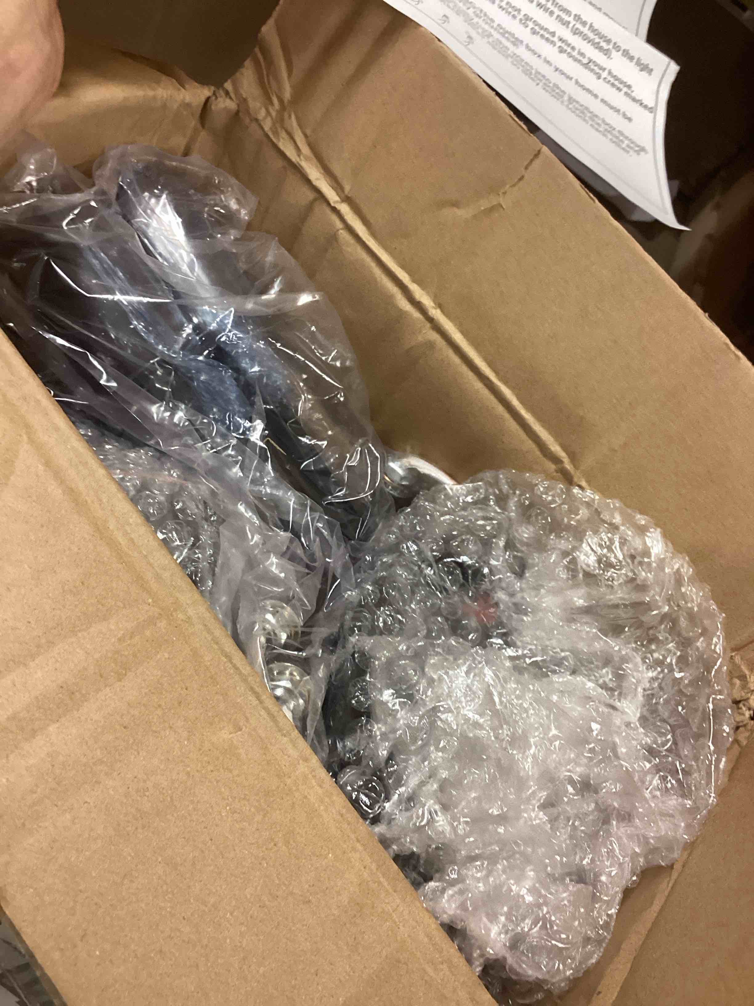 Condition photo showing Good Condition for wrylee semi flush mount 4.6 h x 14.0 w x 14.0 d in black