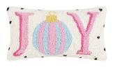 Spotted Holiday joy hook pillow