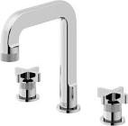 VIGO Wythe 9'' H Two Handle Three-Hole Widespread Bathroom Faucet in Chrome-VG01302CH