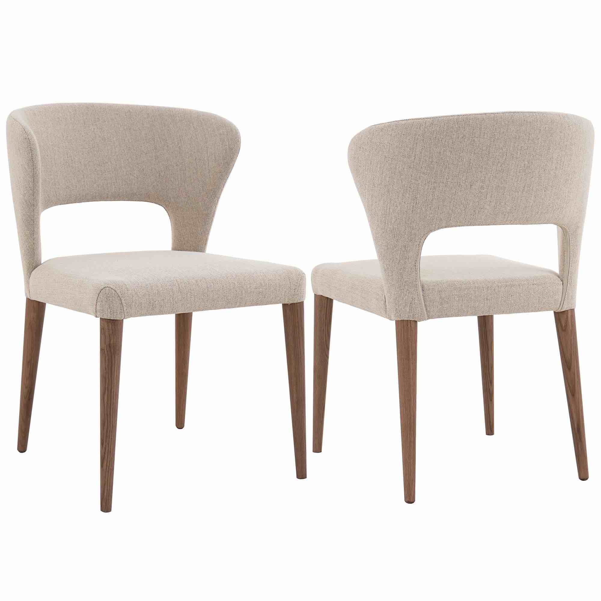 Modern Curved Open-back Side Chair | Modern Motion - ROSE-SC-WAL-TPE
