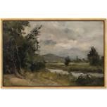 River's Path Canvas Cottage Landscapes by Art Remedy