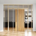 36"x 80" pocket door frame,pocket door kit with 120lbs two-way soft-close mec...