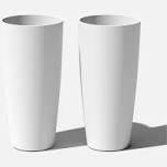 28" Selena Planter by Veradek, 2-pack, white