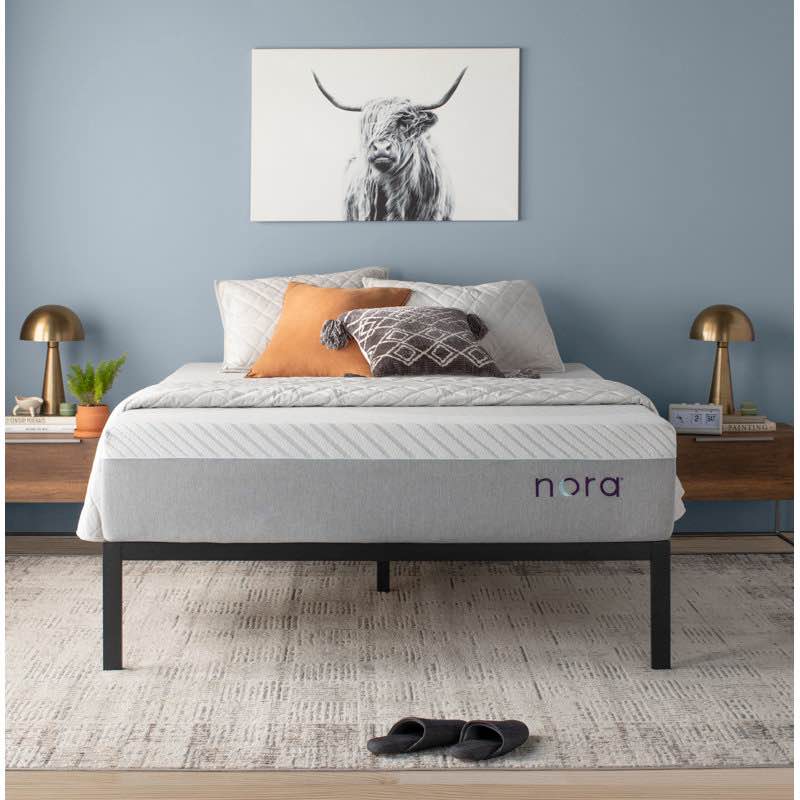 nora 12" medium gel memory foam mattress with icy cool cover,queen