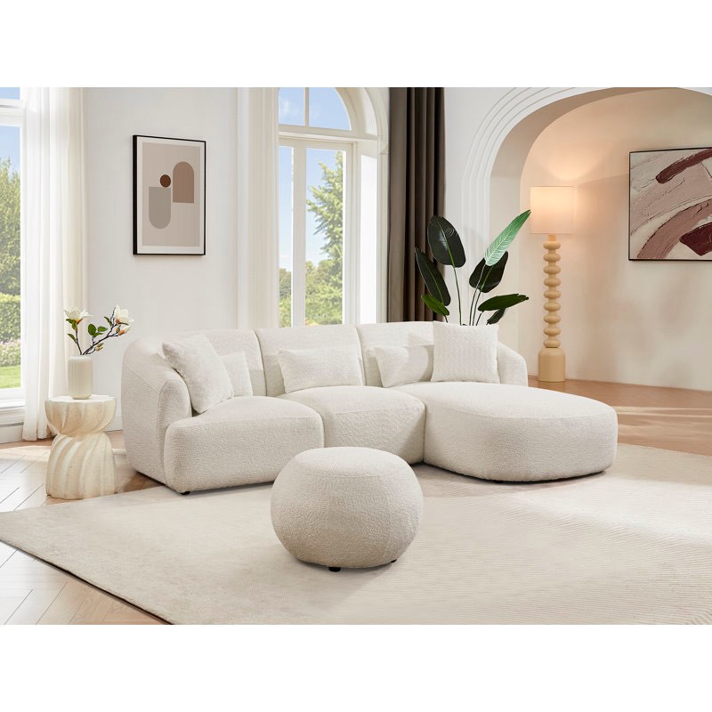 Laly Upholstered L-Shaped Sectional Right Hand Facing By Latitude Run® (INCOMPLETE ONLY CORNER )