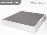 uliesc 9 inch queen metal box spring, sturdy mattress foundation, fabric cover included, easy assembly