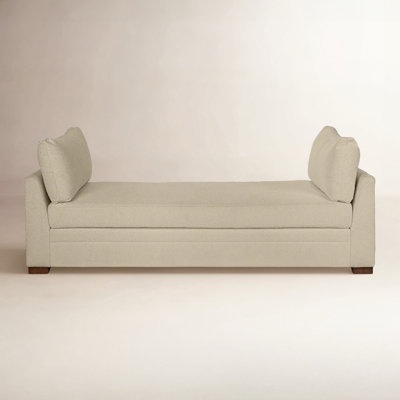 Upholstered Daybed By Birch Lane™ Body Fabric: Elite Ivory Performance Upholstery