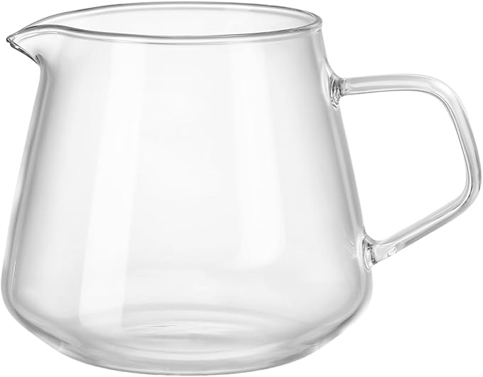 Pour Coffee Maker Glass Coffee Server Latte Art Pitcher Home Carafe Cup Server Simple Drinks Dispenser Clear Maker