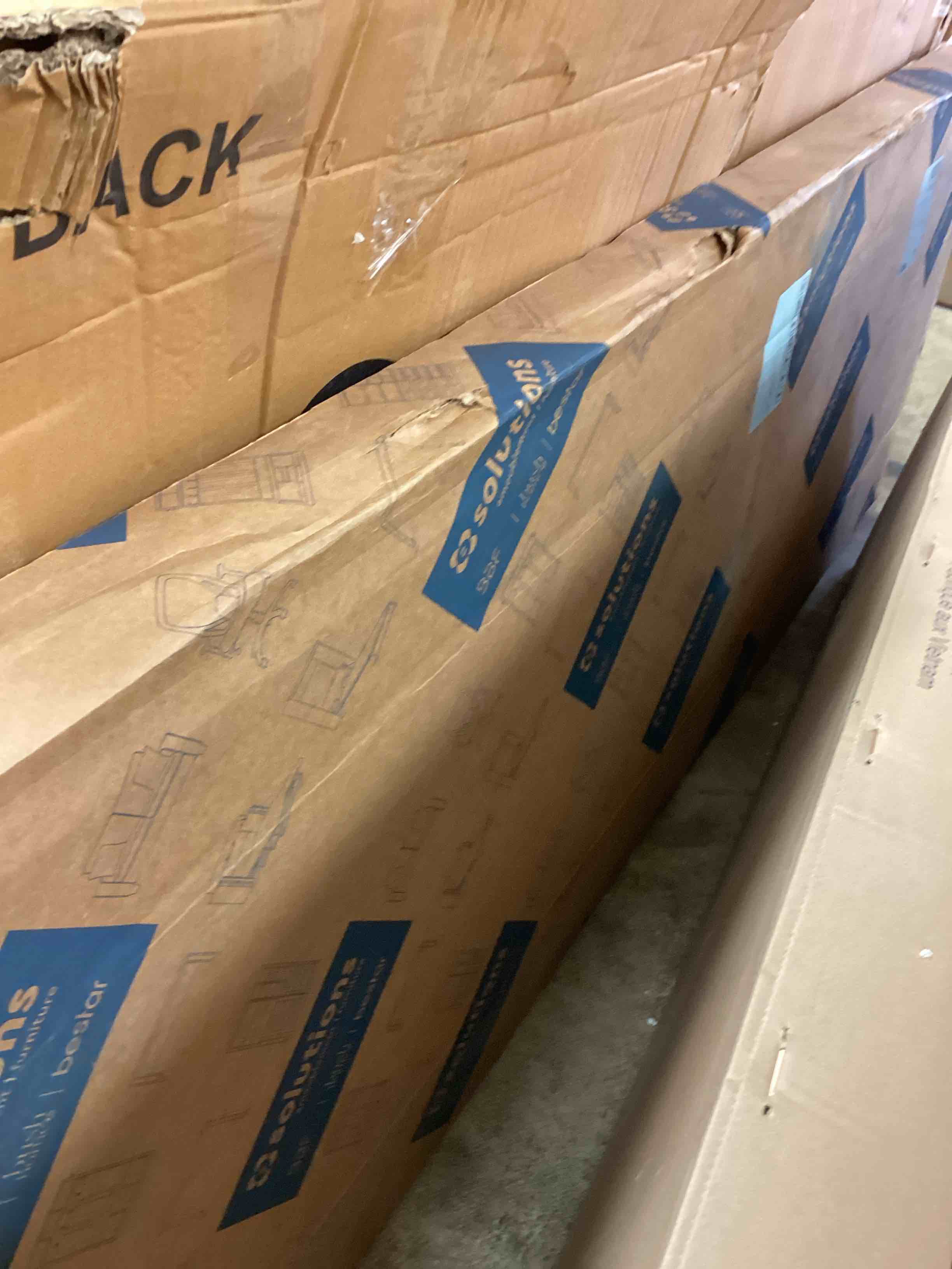 Condition photo showing New/Like New for bestar queen white murphy bed (box 3 of 4 only) (box 2 of 4 only) “pick up 2 boxes “