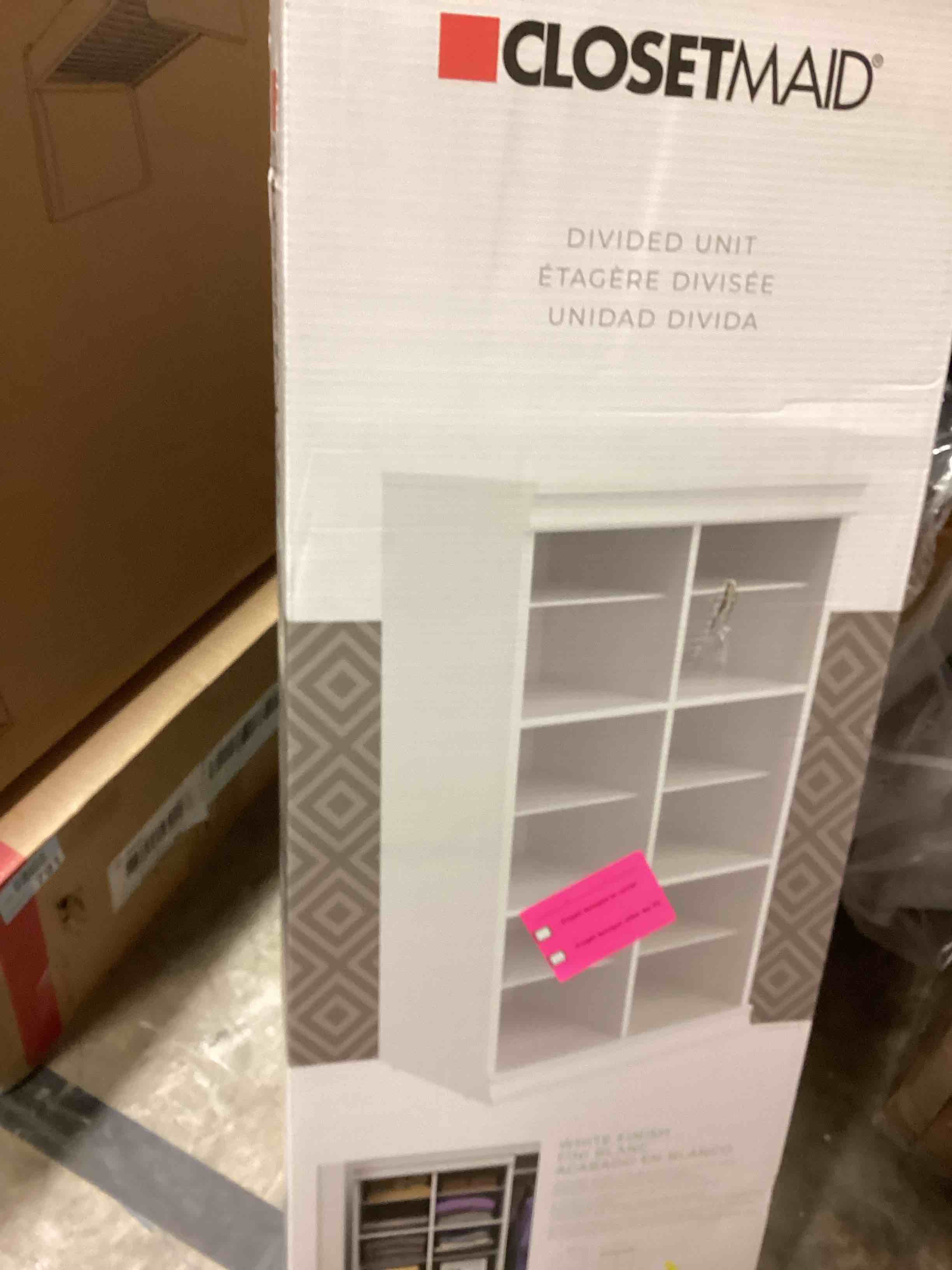 Condition photo showing Good Condition for closetmaid 21mc-ds modular tower 21-1/2 w multi compartment closet storage system shelf