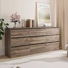 70.88" w- dresser with 9 drawers, large modern chest of drawers (incomplete one box of two only)