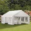16 ft. x 20 ft. Large Outdoor Canopy Wedding Party Tent in White with Removable Side Walls