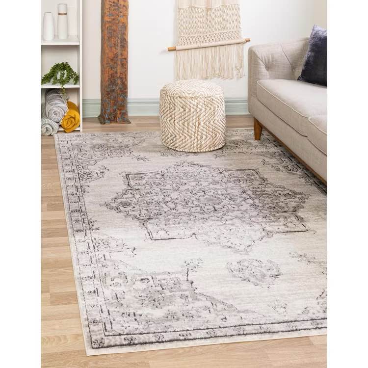 unique loom nyla collection nyla 9’ x 12’, ivory 