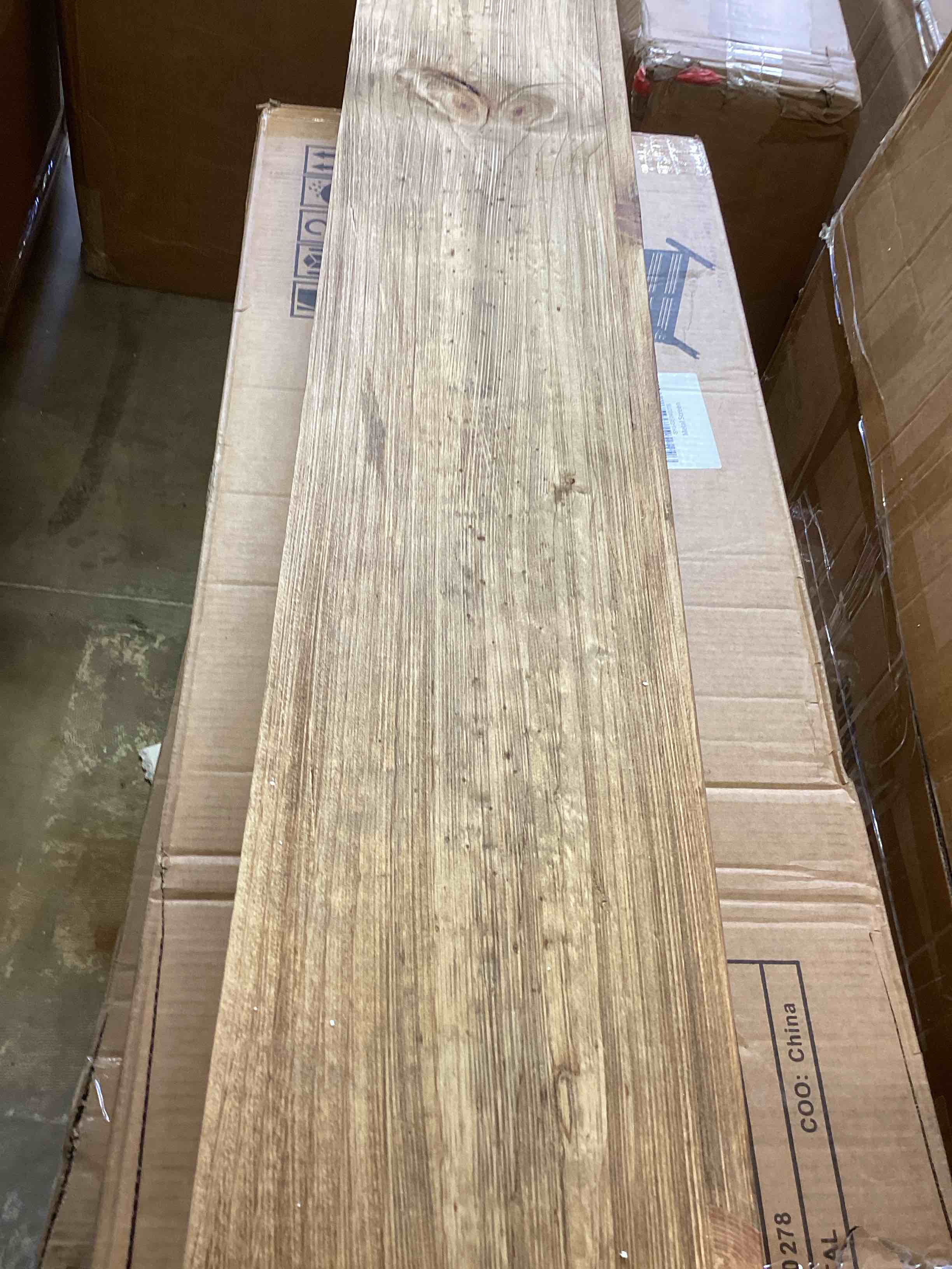 Condition photo showing New/Like New for fireplace mantel ,natural 
