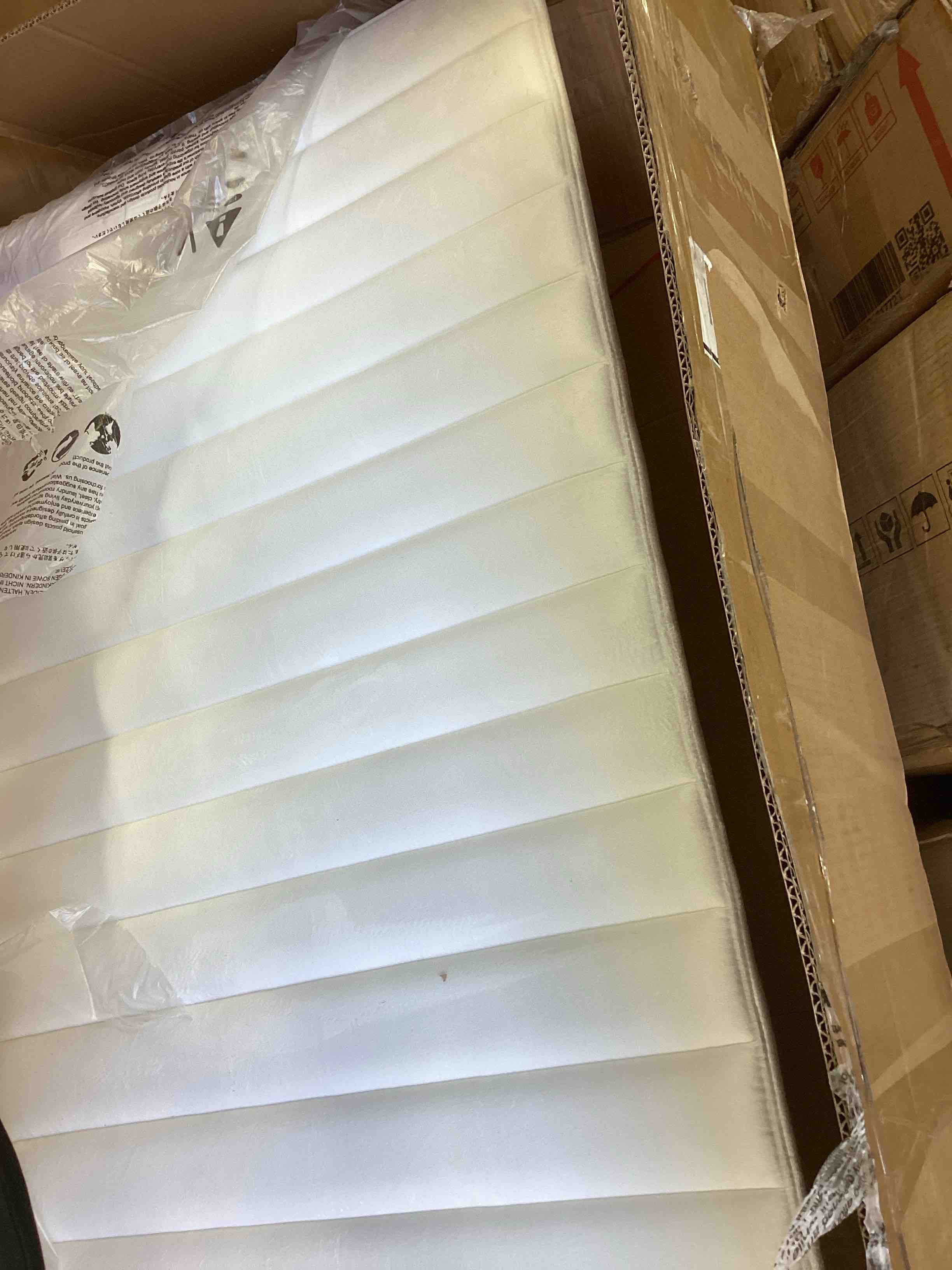 Condition photo showing Good Condition for velvet upholstered platform bed ,white (model similar from stock photo) incomplete bed 