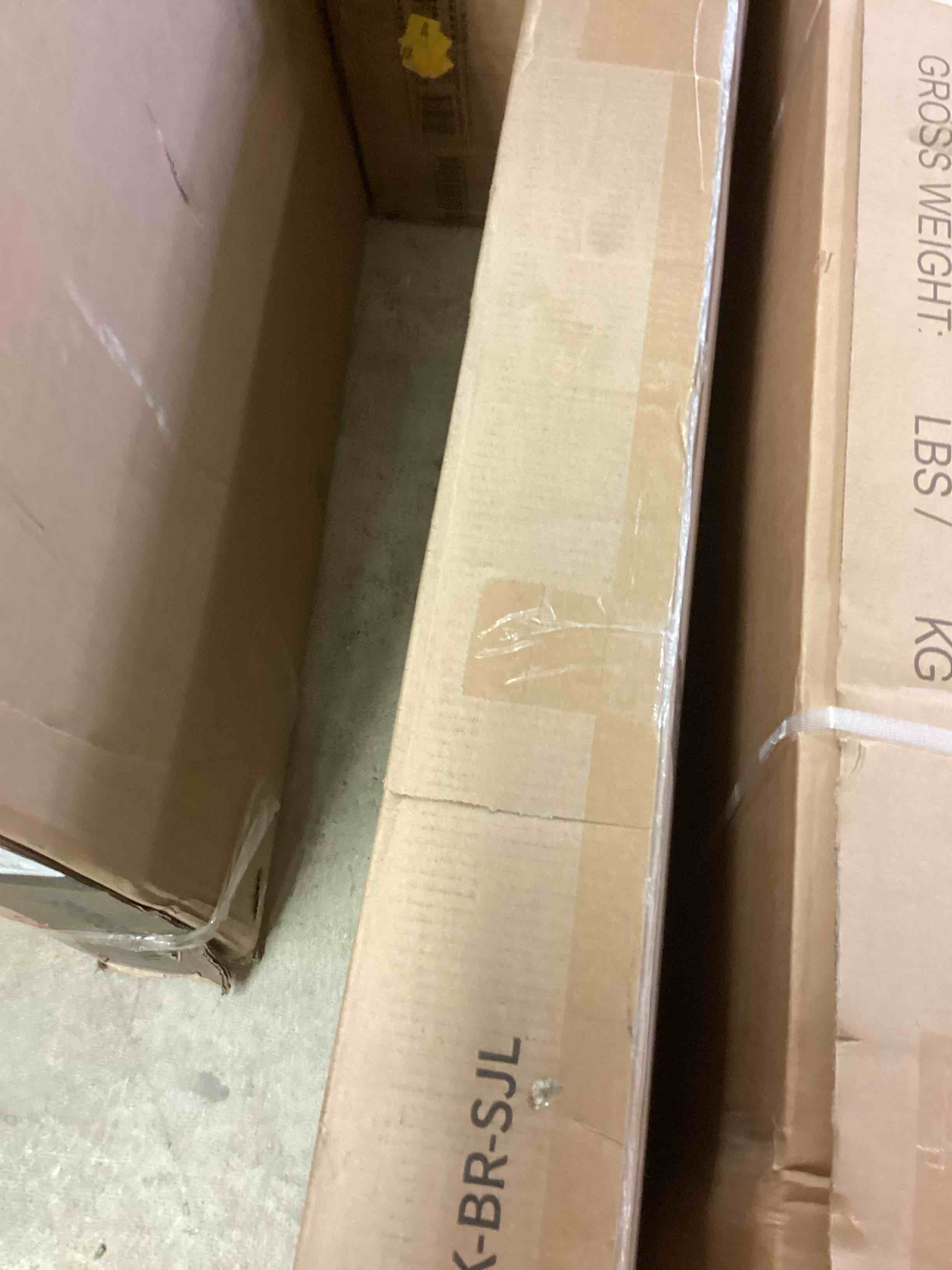 Condition photo showing New/Like New for novilla king size bed frame with adjustable headboard platform king bed frame linen fabric upholstered headboard, no box spring needed, noise-free, wooden slats support, easy assembly, beige