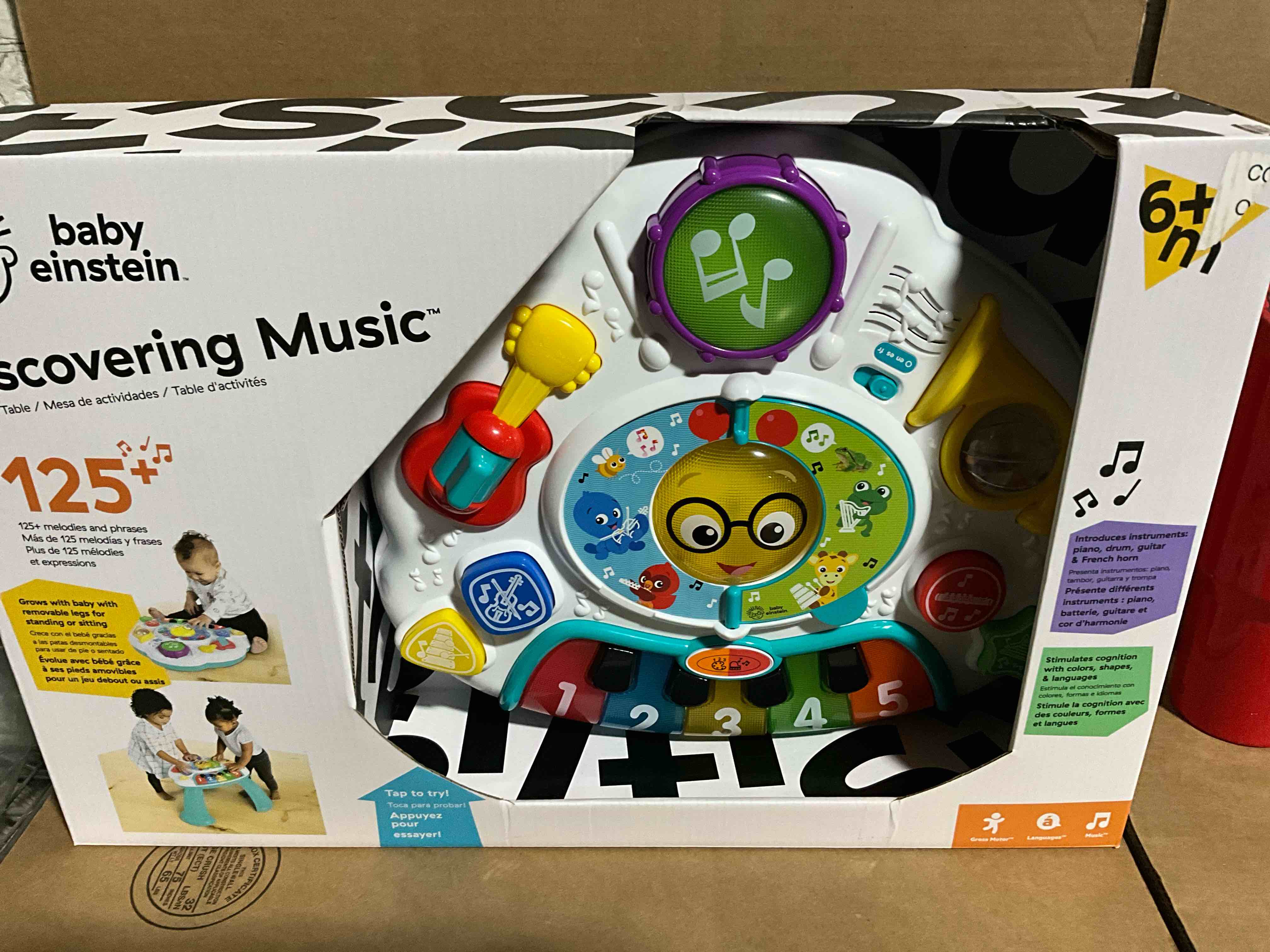 Condition photo showing New/Like New for Baby Einstein Discovering Music Activity Table, Ages 6 Months +