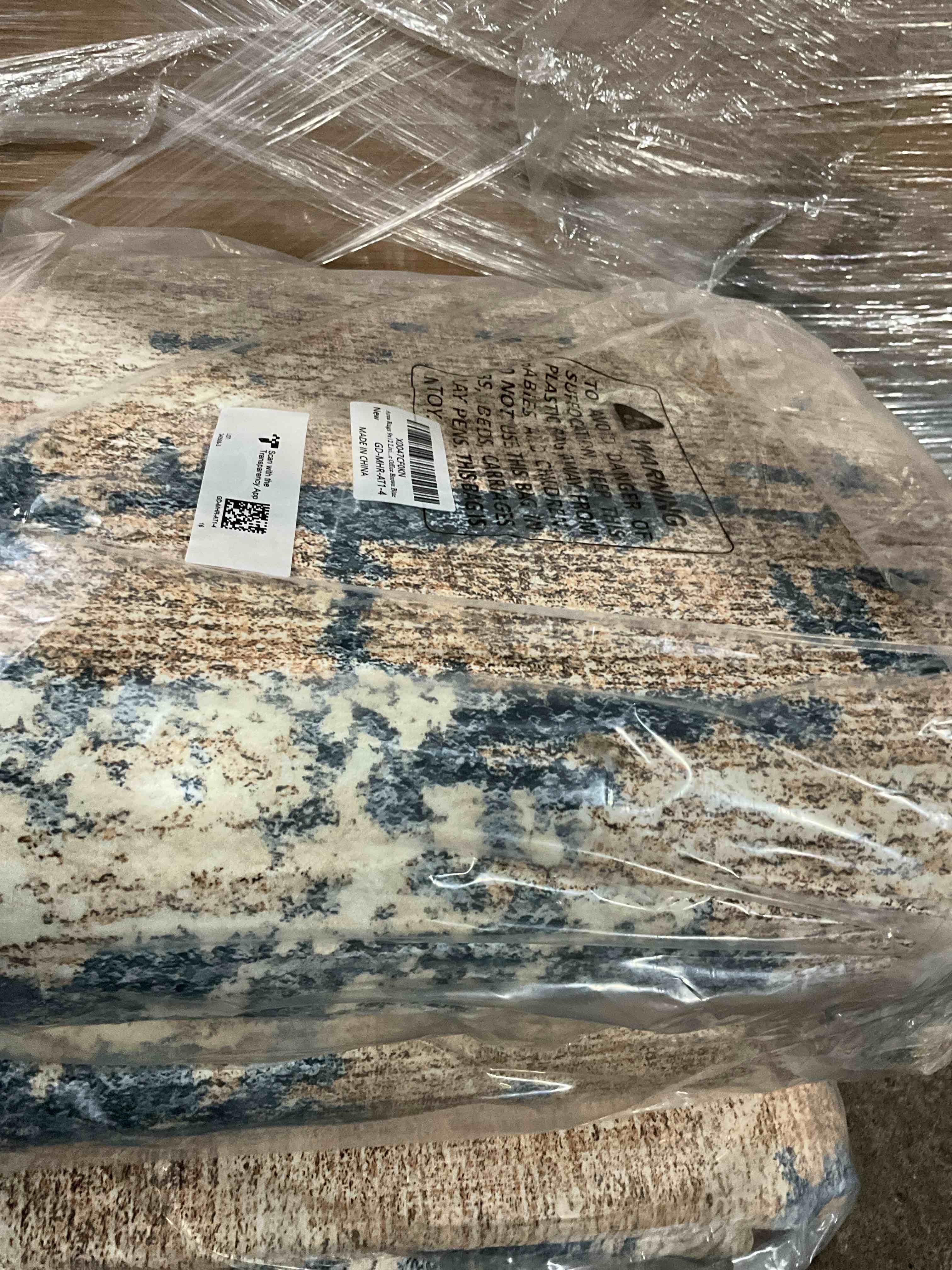 Condition photo showing New/Like New for Area Rugs 9x12 Living Room: Large Soft Washable Rug Modern Abstract Anti-Skid Non-Shedding Carpet Indoor Floor Thin Carpets for Bedroom Dining Room