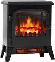 Freestandin Electric Fireplace Heater Protection