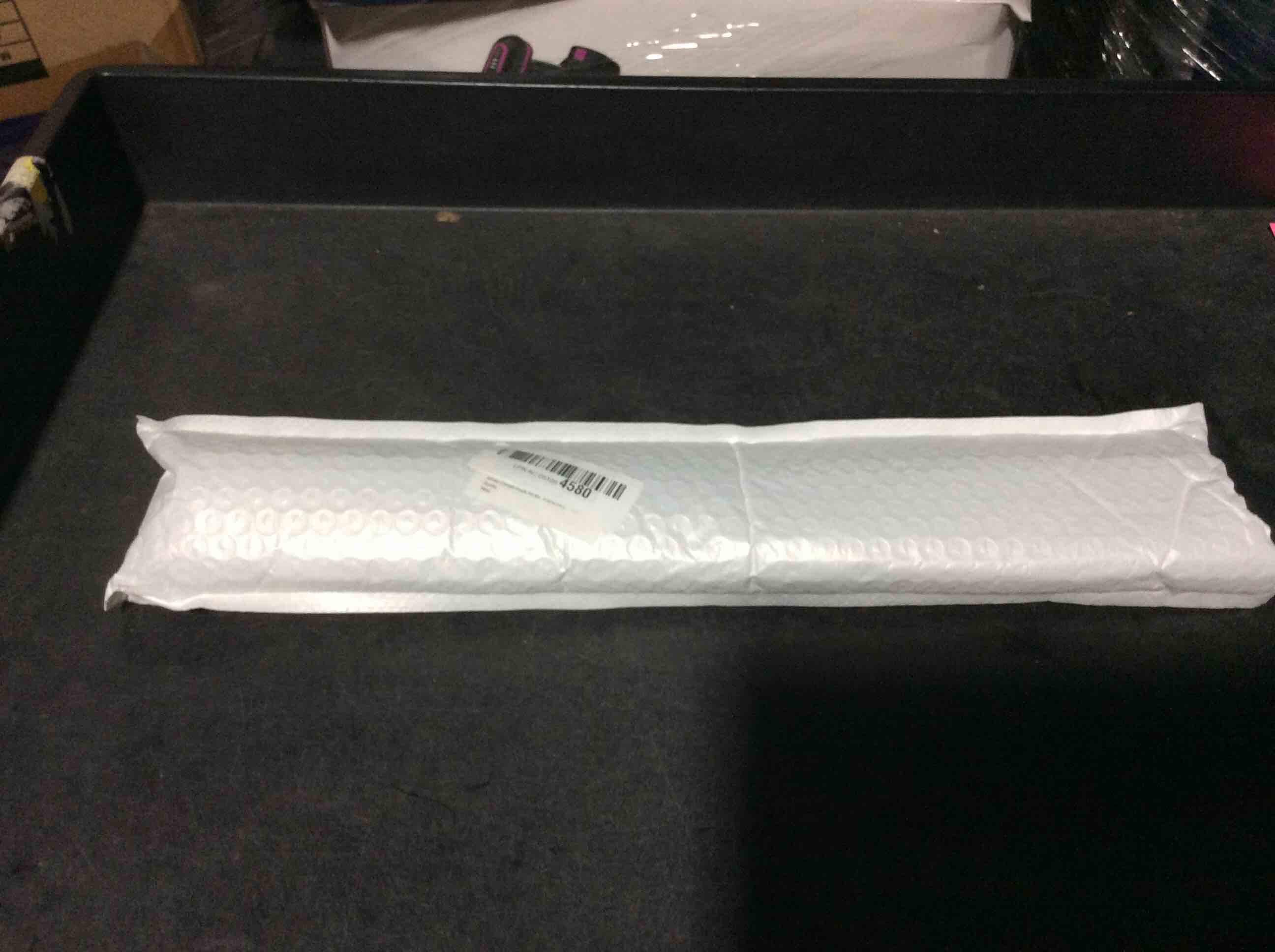 Condition photo showing Good Condition for White Curtain Rods for Windows 28 to 50 Inch - 5/8” Heavy Duty Curtain Rods Set,Decorative Cafe Drapery Rods with Brackets - Matte Rustic 28-50" (1 Pack) Matte White