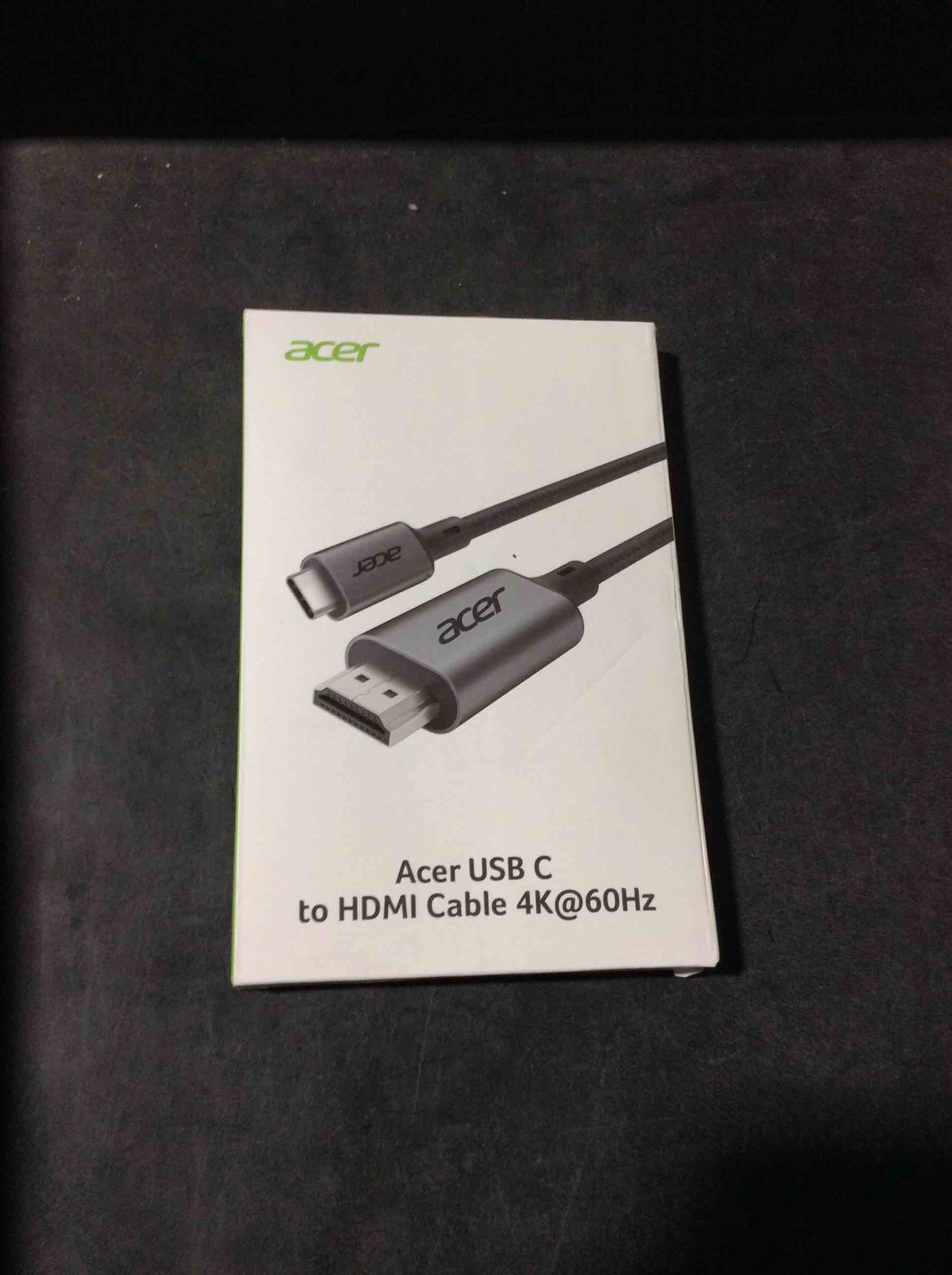 Condition photo showing Good Condition for acer USB C to HDMI Cable for Home Office 6.6FT (4K@60Hz), Thunderbolt 4/3 Compatible, High-Speed Type C to HDMI 2.0 Braided Cord for MacBook, iPhone 17/16 Pro/Max, iMac, iPad Pro, Galaxy S25, Surface