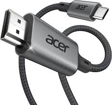 acer  usb c to hdmi cable for home office 6.6ft (4k@60hz), thunderbolt 4/3 compatible, high-speed type c to hdmi 2.0 braided cord for macbook, iphone 17/16 pro/max, imac, ipad pro, galaxy s25, surface