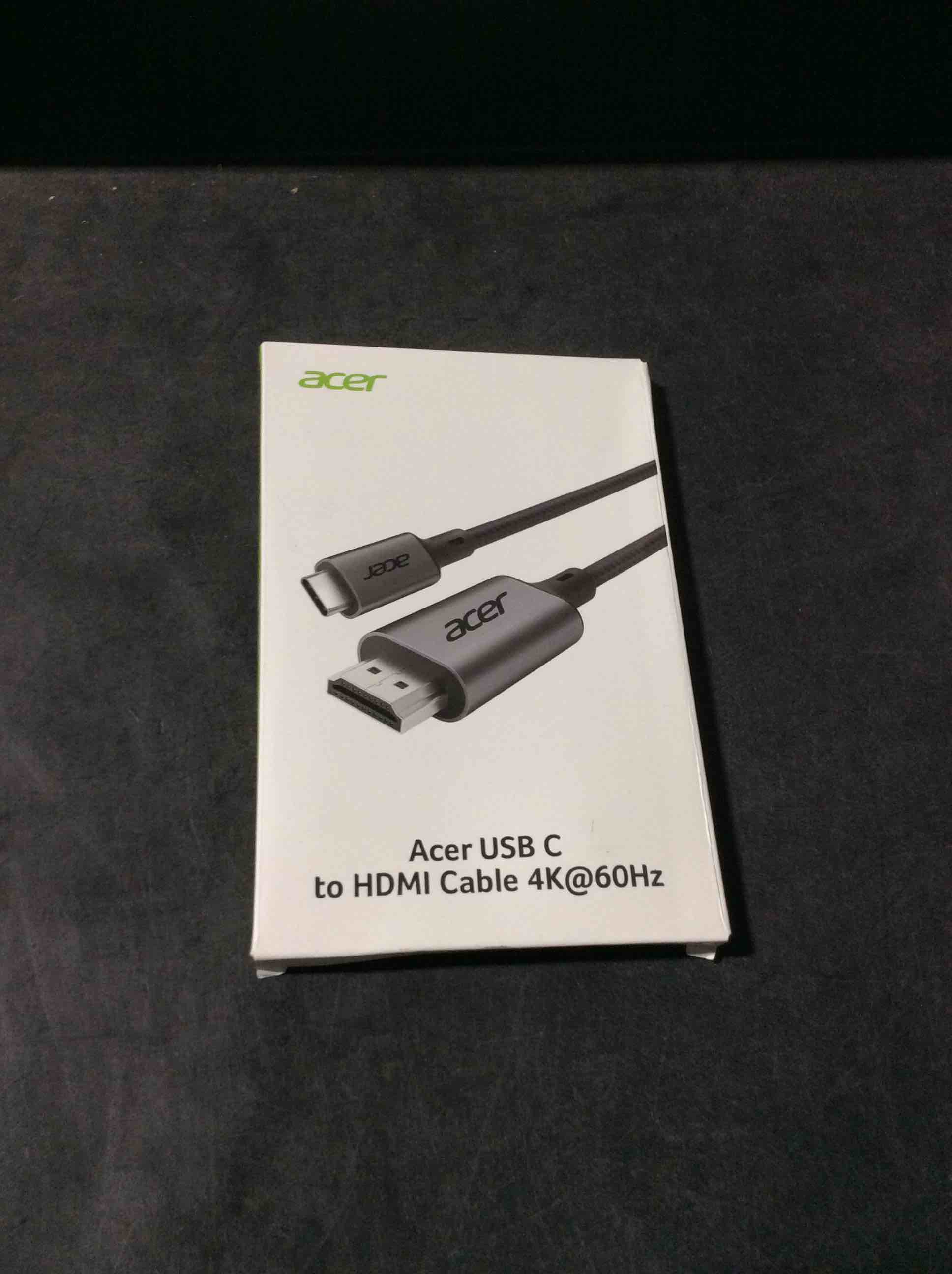 Condition photo showing Good Condition for acer usb c to hdmi cable for home office 6.6ft (4k@60hz), thunderbolt 4/3 compatible, high-speed type c to hdmi 2.0 braided cord for macbook, iphone 17/16 pro/max, imac, ipad pro, galaxy s25, surface