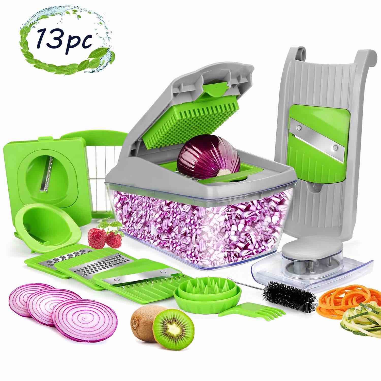 Condition photo showing As Is for Fitnate 13 piece Chopper Dicer Set
