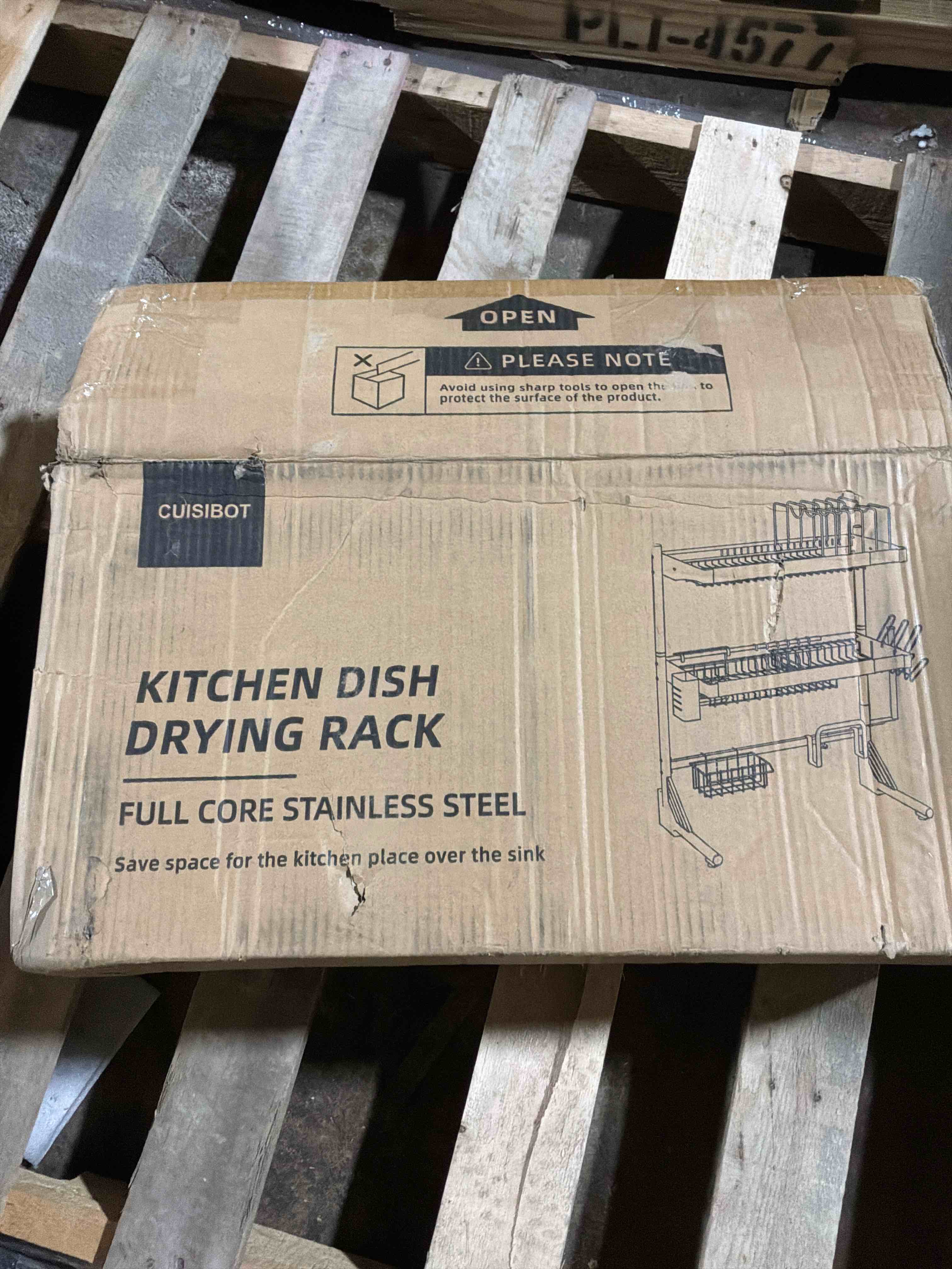 Condition photo showing New/Like New for Kitchen Dish Drying Rack Full Core Stainless Steel