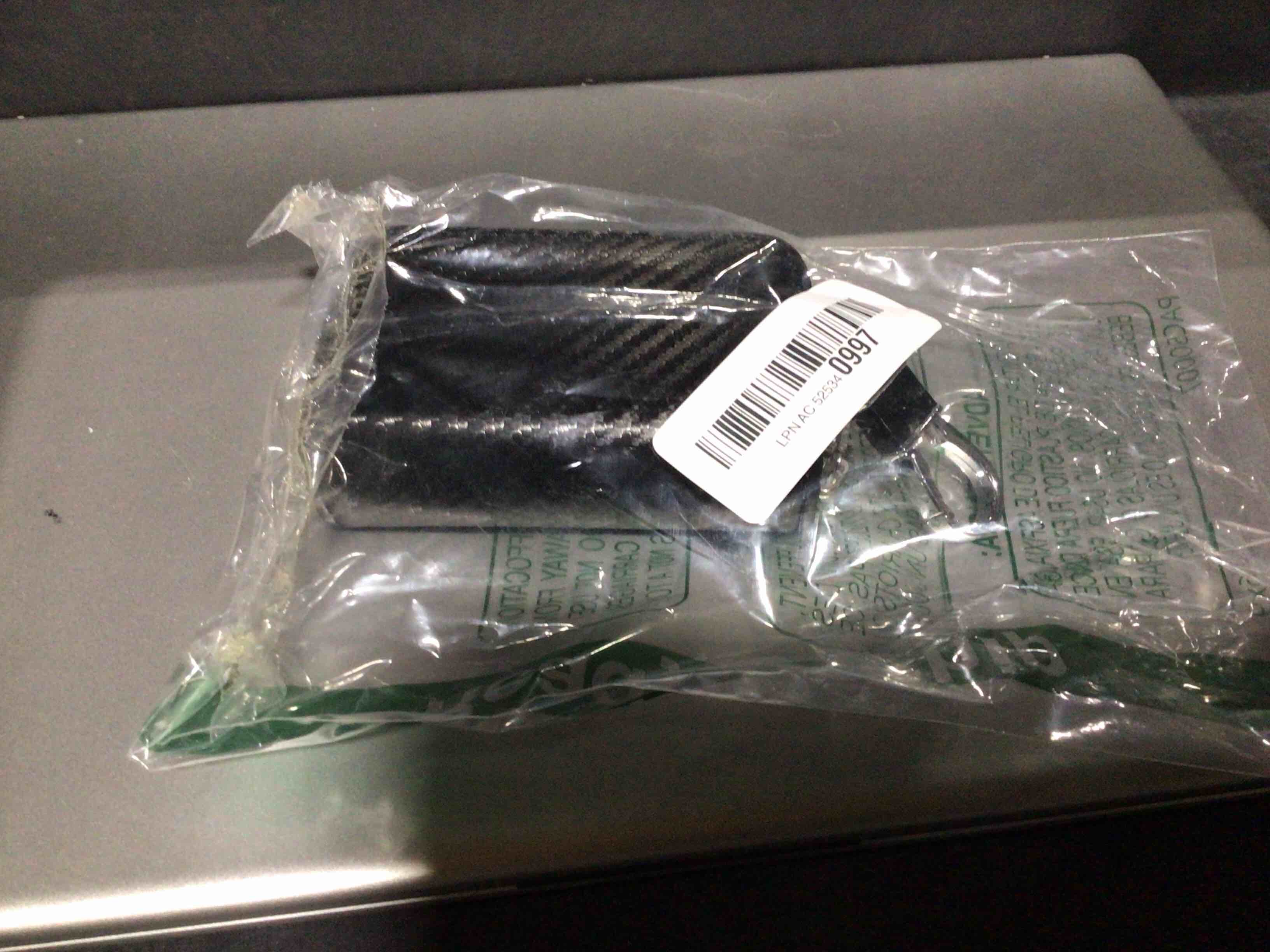 Condition photo showing Good Condition for faraday key fob protector box, carbon fiber car key shielding bag for rfid signal blockingr, anti-theft auto key holder with zipper, universal key fob protector for men women